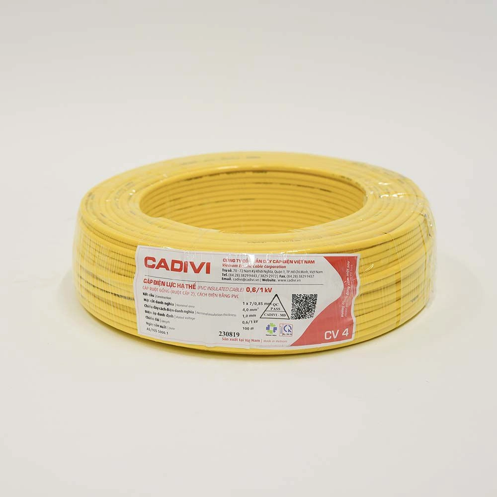 Dây điện Cadivi CV 4.0 - 0,6 1kV